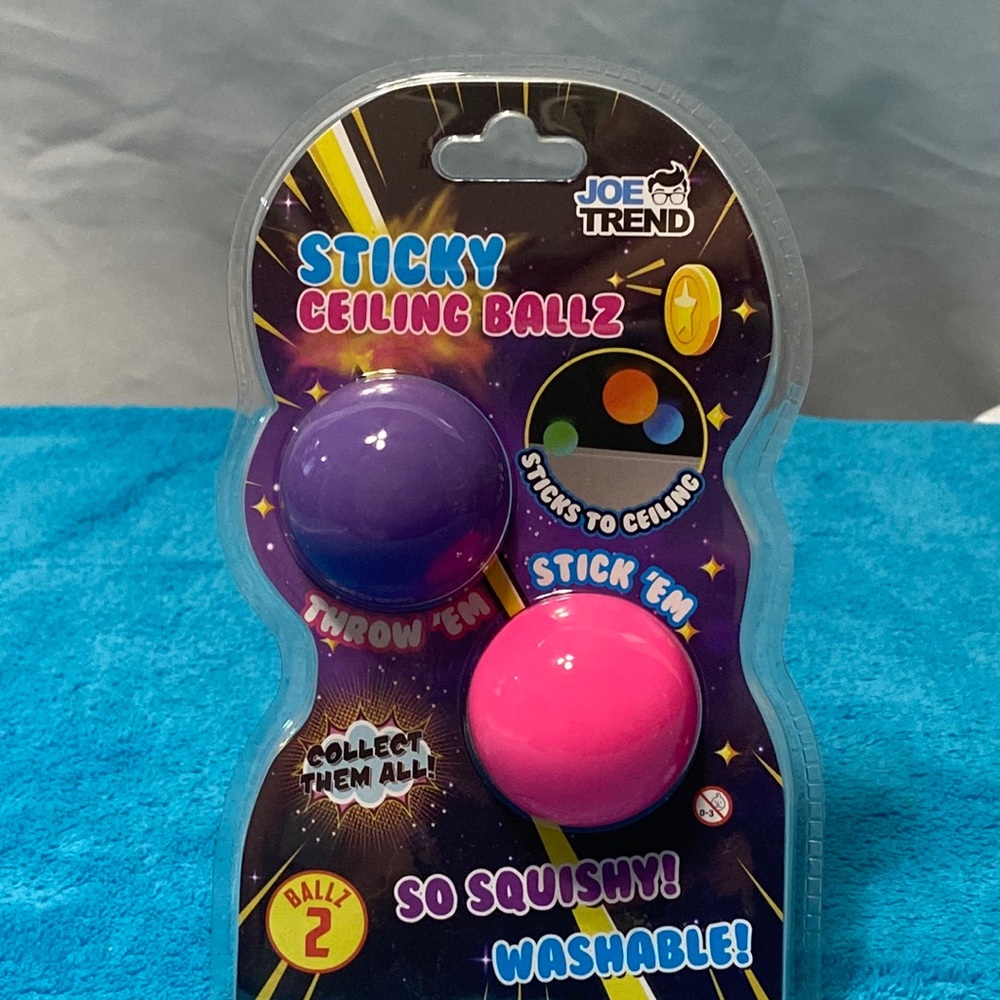 Purple & Pink Sticky Ceiling Ballz.